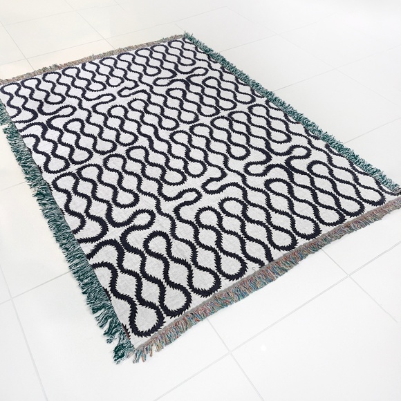 Vivienne Westwood Other - Black & White Custom Westwood Squiggle  throw